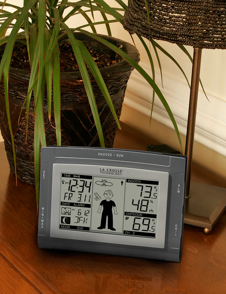 Wireless Weather Station with Sun/Moon and Advanced Forecast Icon - Image 2