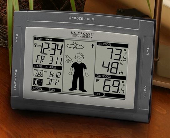 Wireless Weather Station with Sun/Moon and Advanced Forecast Icon - Image 3