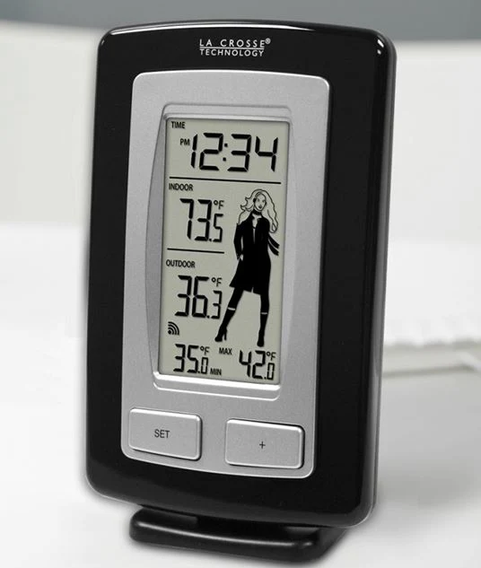 Wireless Temperature Station with Weather Girl - Image 4