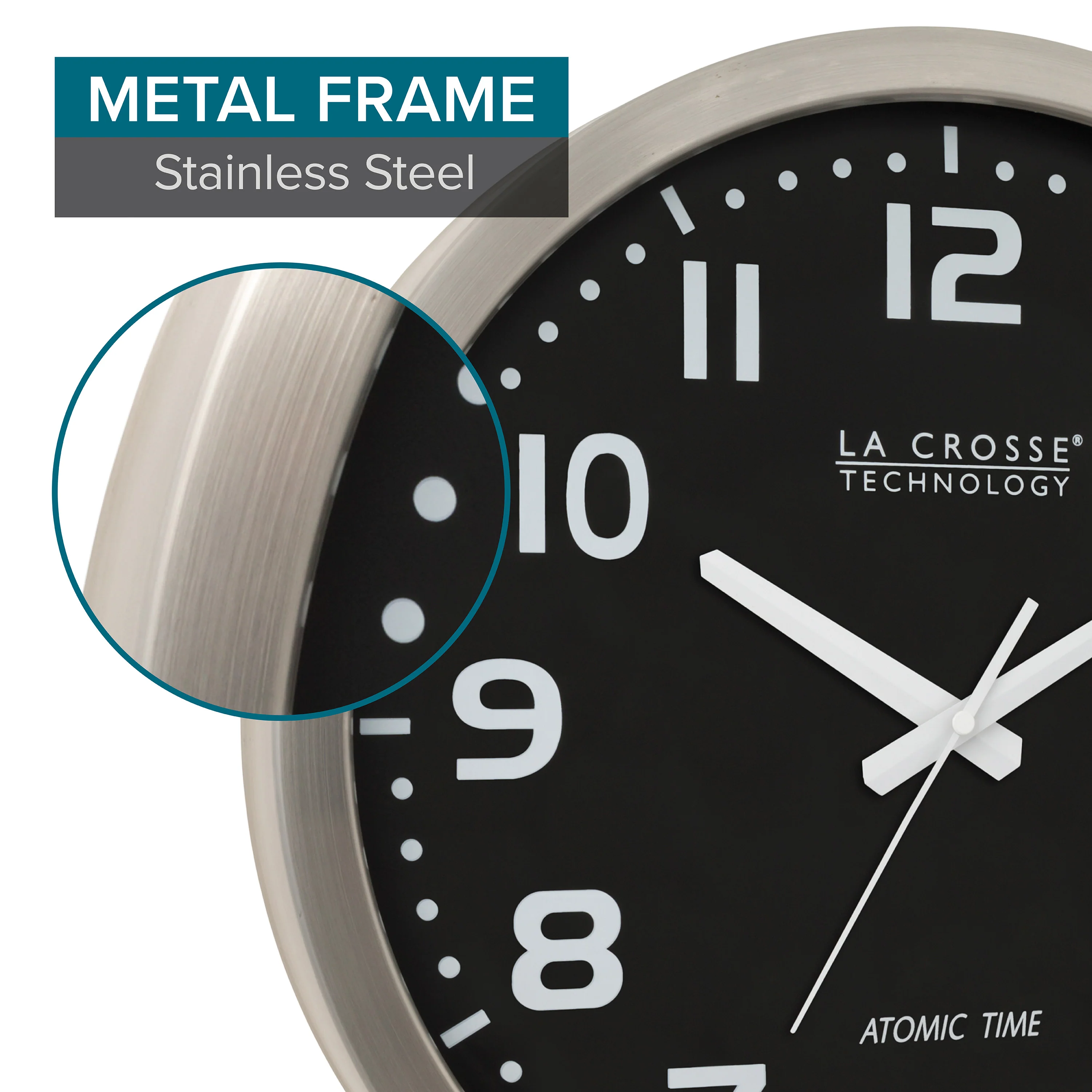 WT-3161BKX1 16-inch Atomic Wall Clock - Image 5