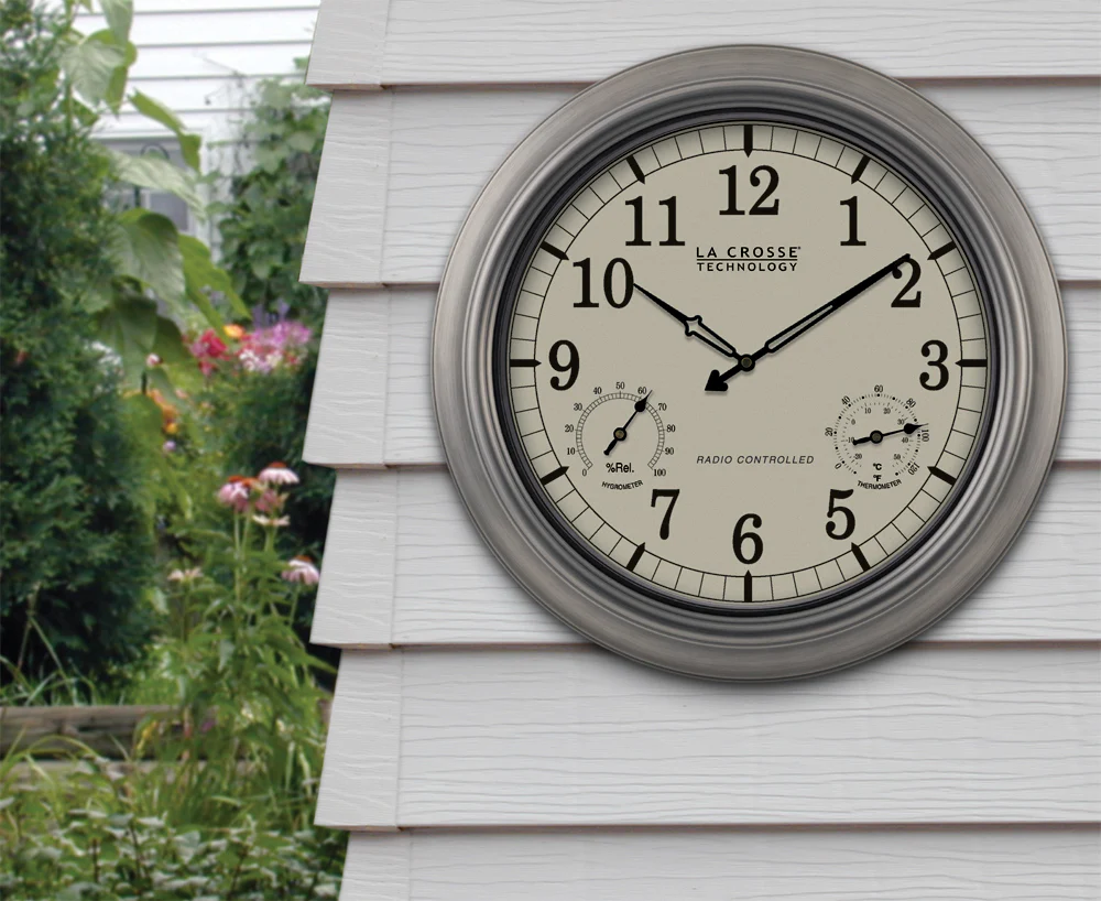 18 inch Indoor/Outdoor Atomic Wall Clock - Image 2