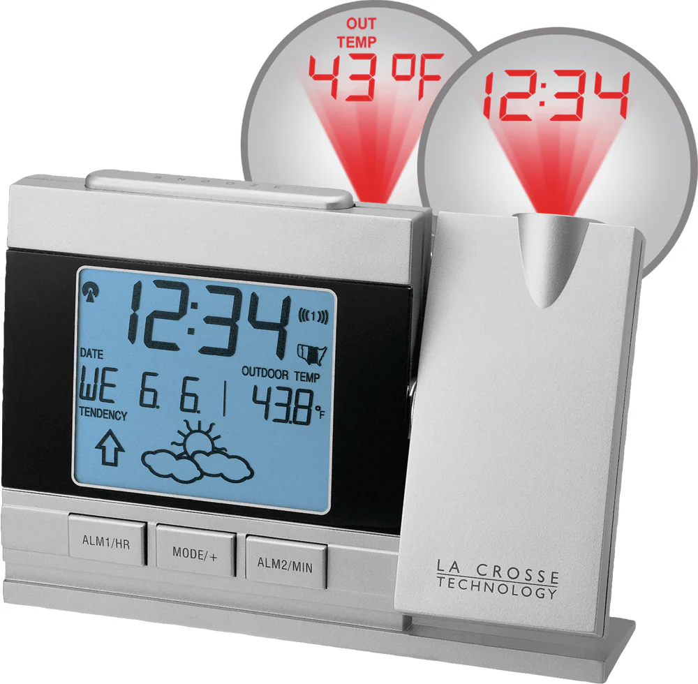 Projection Alarm Clock with Forecast