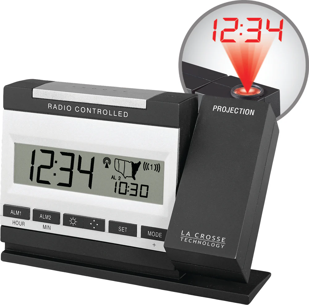 Projection Alarm Clock with Indoor Temp - Image 2
