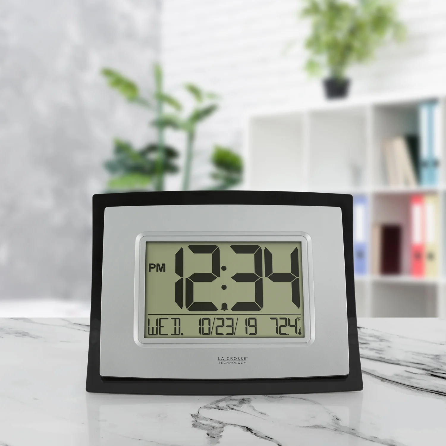 WT-8002UV2 Digital Wall Clock with Indoor Temp and Calendar - Image 4