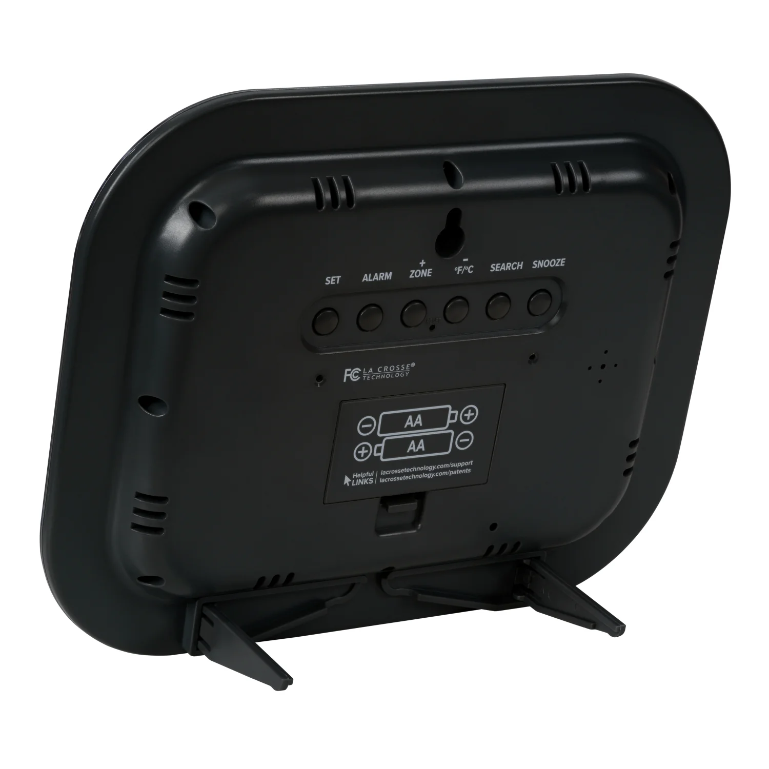 WT-8005U-B Atomic Digital Wall Clock with Indoor Temperature and Date - Image 6