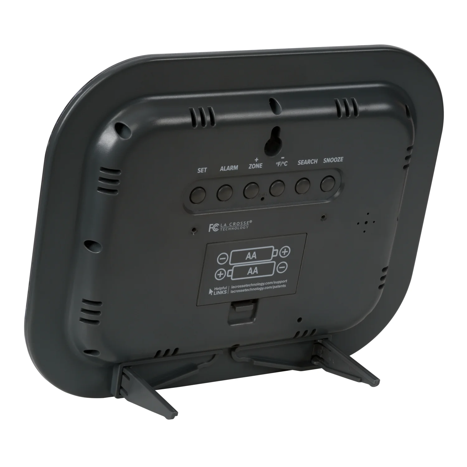 WT-8005U-S Atomic Digital Wall Clock with Indoor Temperature and Date - Image 6
